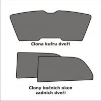 Slunen clony sada - zadn dvee, dvee kufru, Seat Leon, Typ 1P, 5-dve., 2005-2008