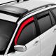 Deflektory (ofuky, plexi) pedn, Seat Ibiza SC, 3-dve., 2008-